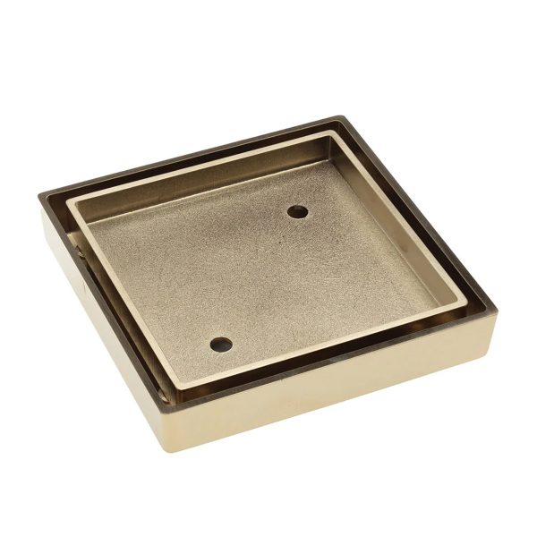 Smart Floor Waste 115x115x75 Brushed Gold
